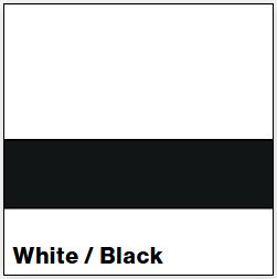 White/Black SATIN 1/16IN - Rowmark Satins